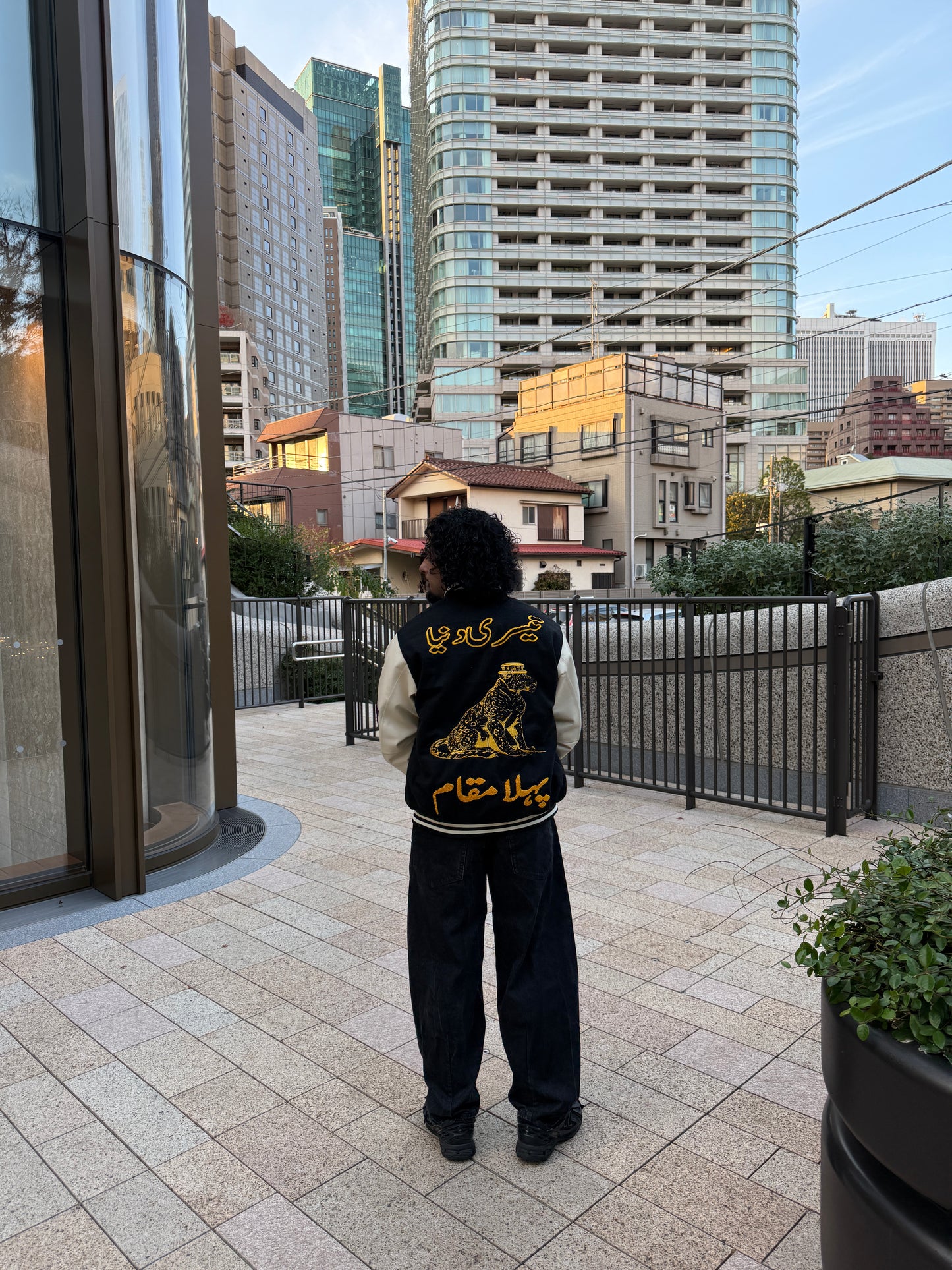 VARSITY LETTERMAN HERITAGE JACKET [BLACK]