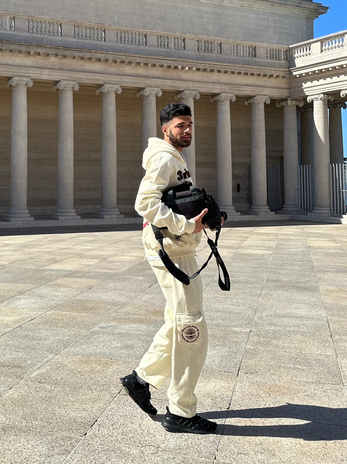 CARGO SWEATPANTS [CREAM]