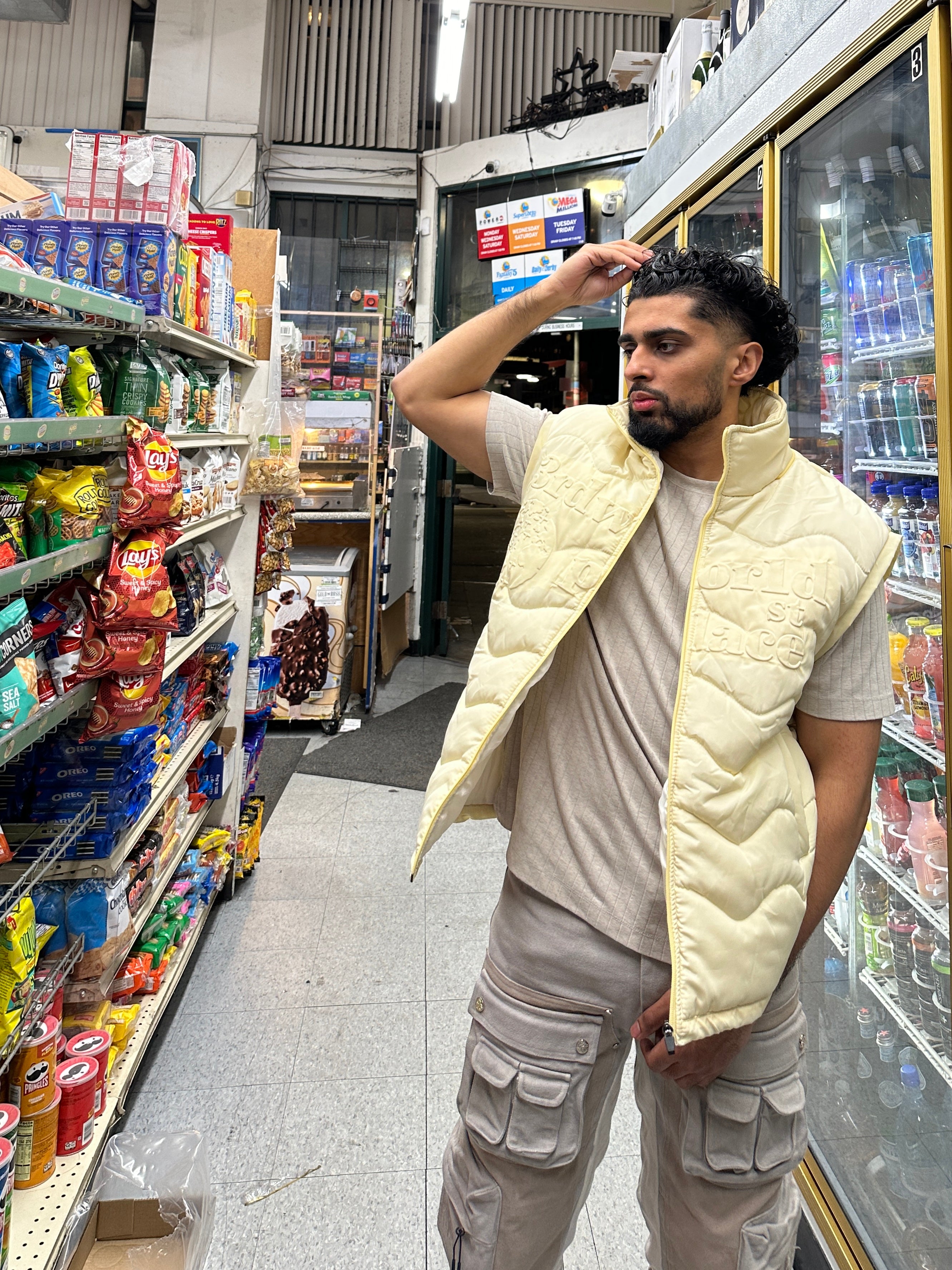 PUFFER JACKET X VEST [CREAM] – 3rdworld1stplace