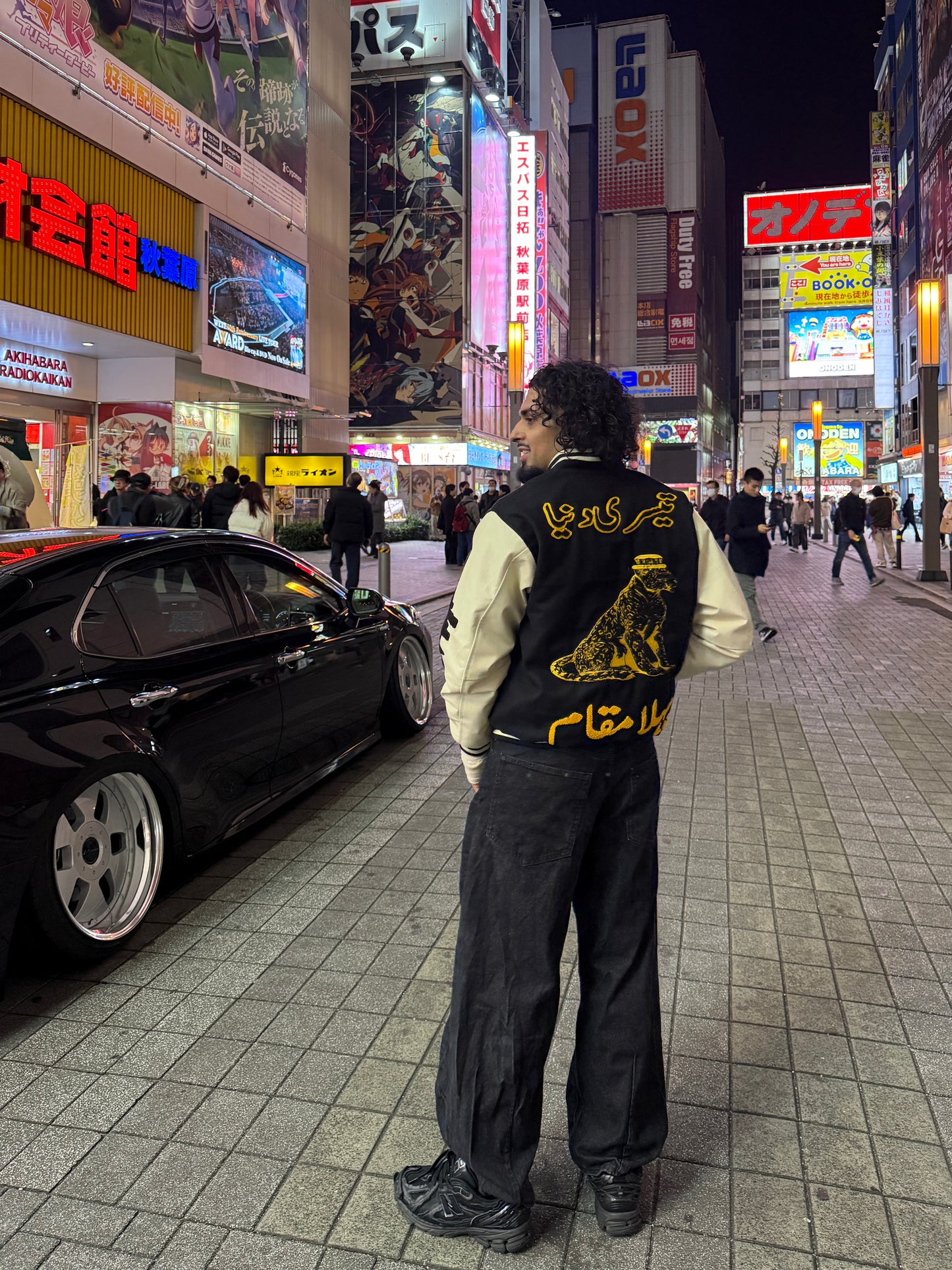 VARSITY LETTERMAN HERITAGE JACKET [BLACK]