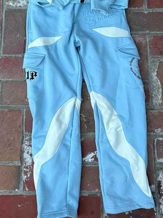 V2 CARGO SWEATPANTS [NARDO BLUE/CREAM]