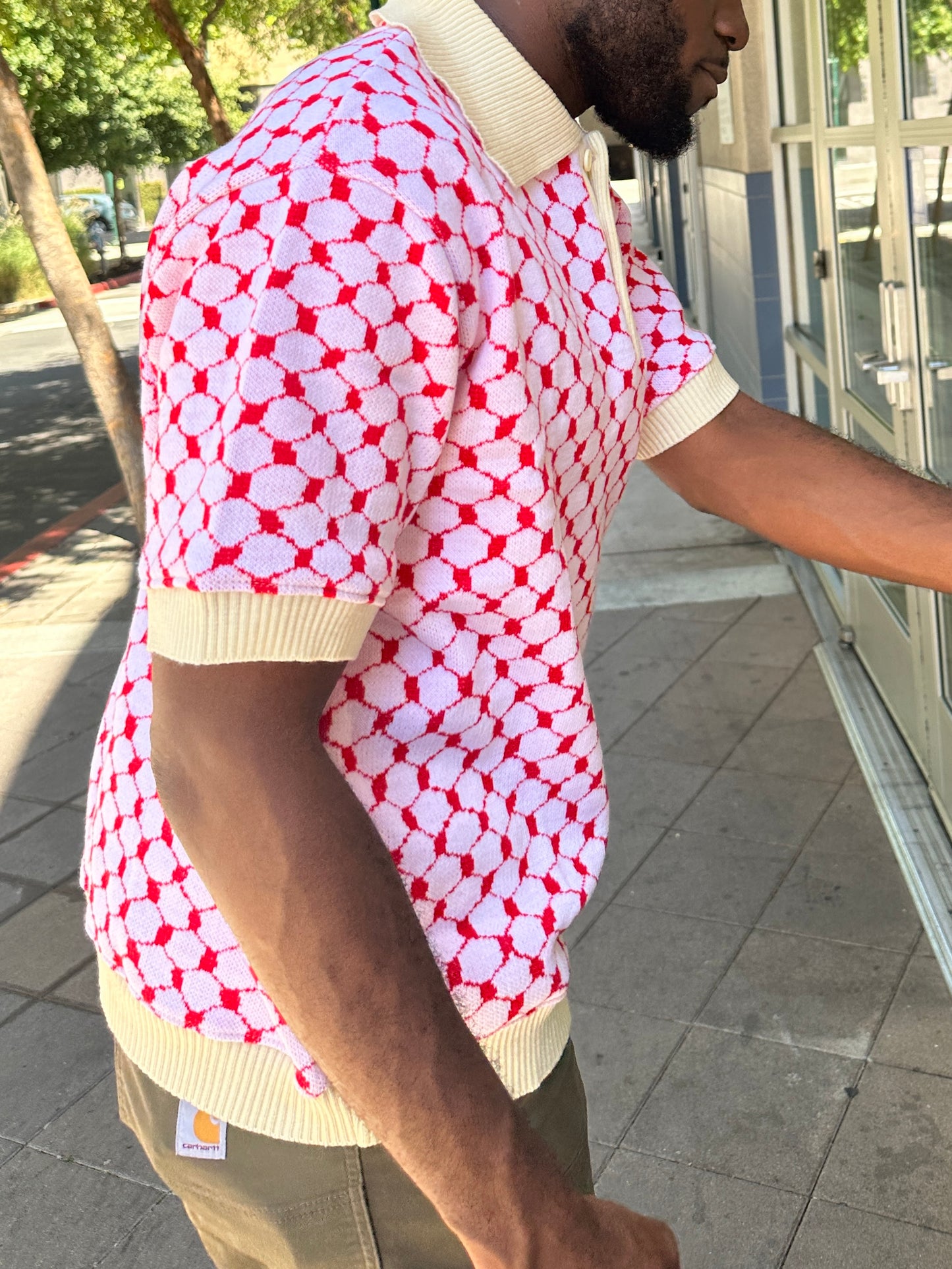 KNIT POLO [KEFFIYEH MONOGRAM]