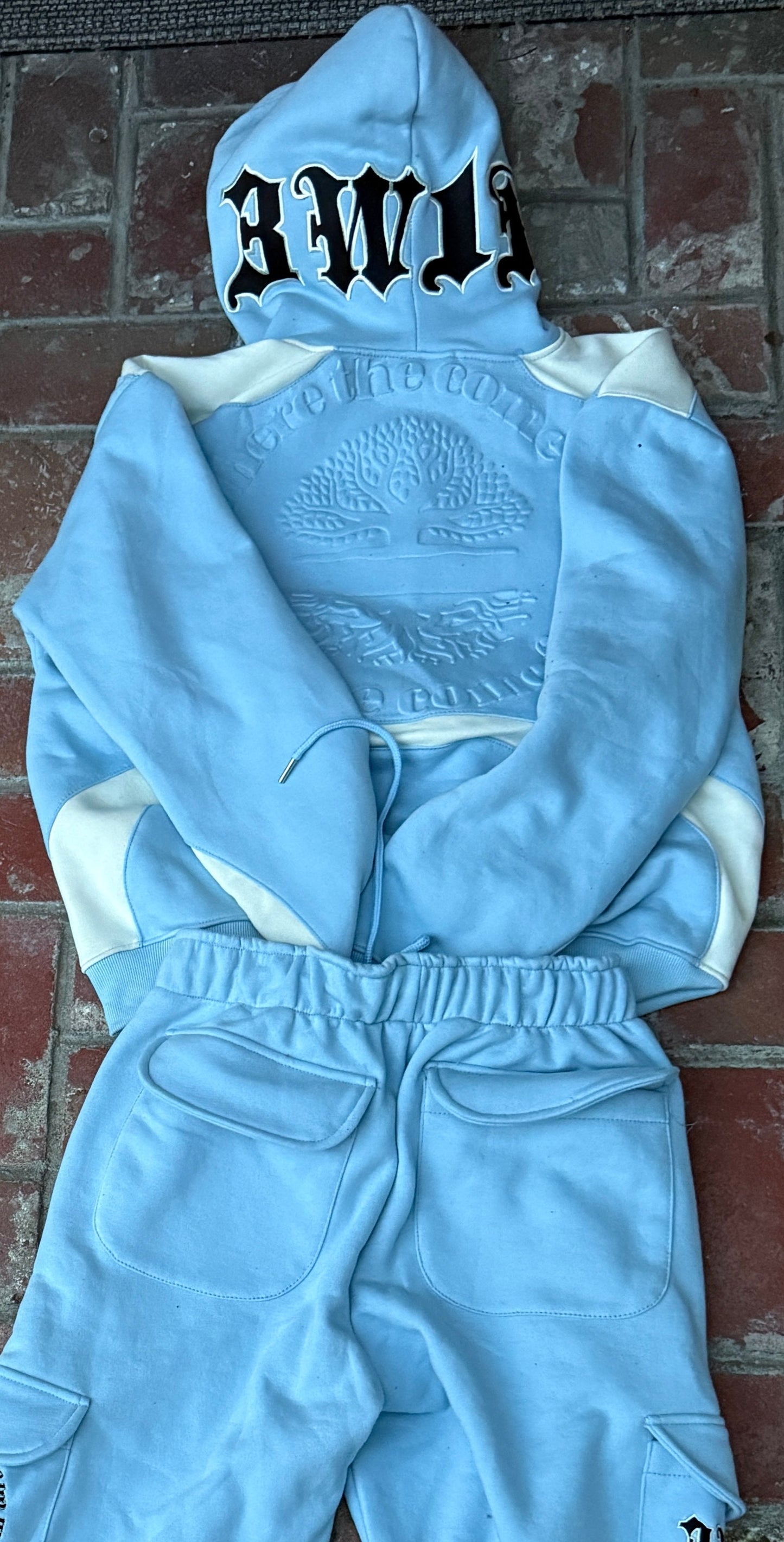 V2 ZIP-UP HOODIE [NARDO BLUE/CREAM]