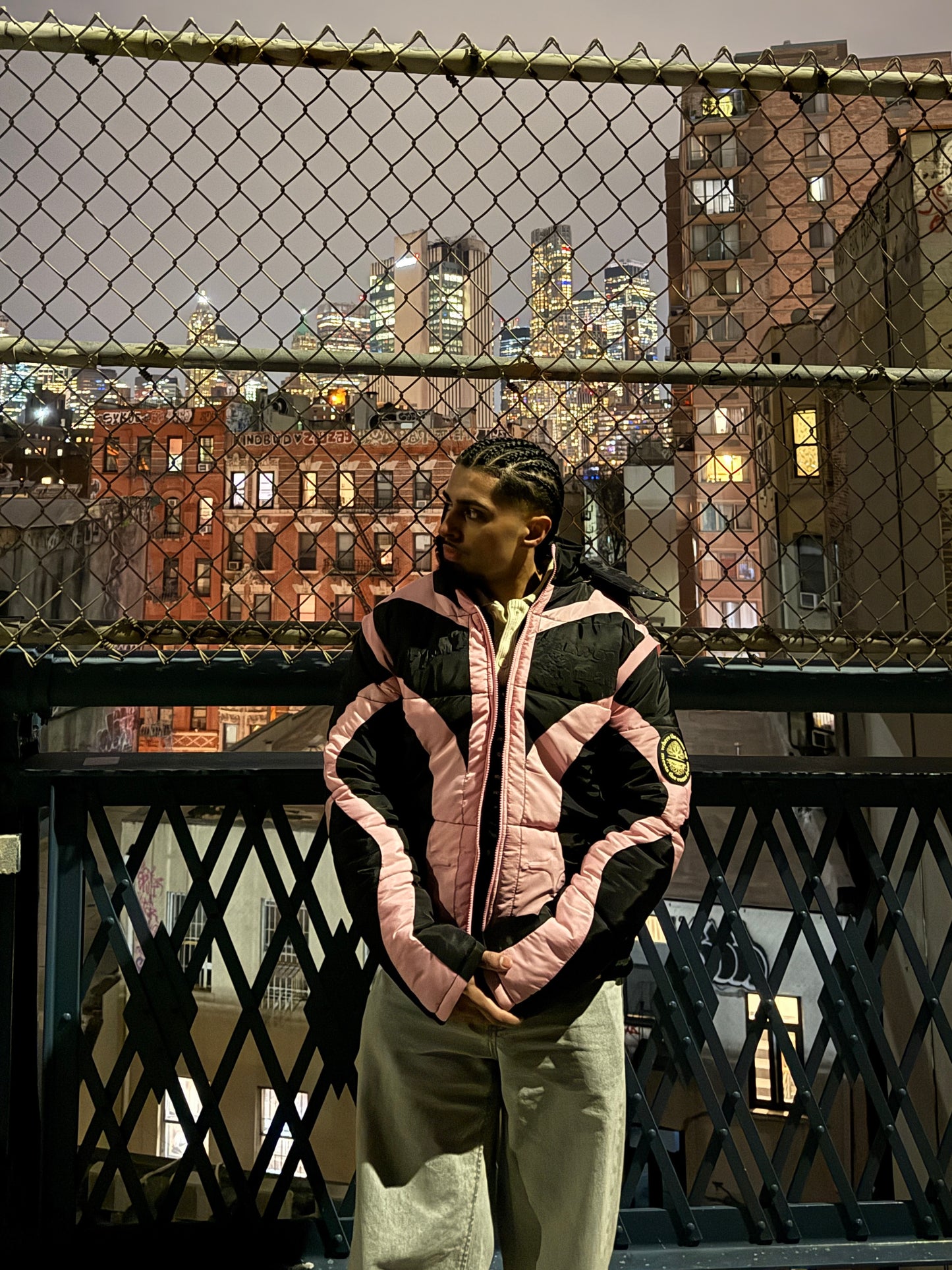 [PRE-ORDER] V2 PUFFER JACKET X VEST [BLACK X SALMON PINK]