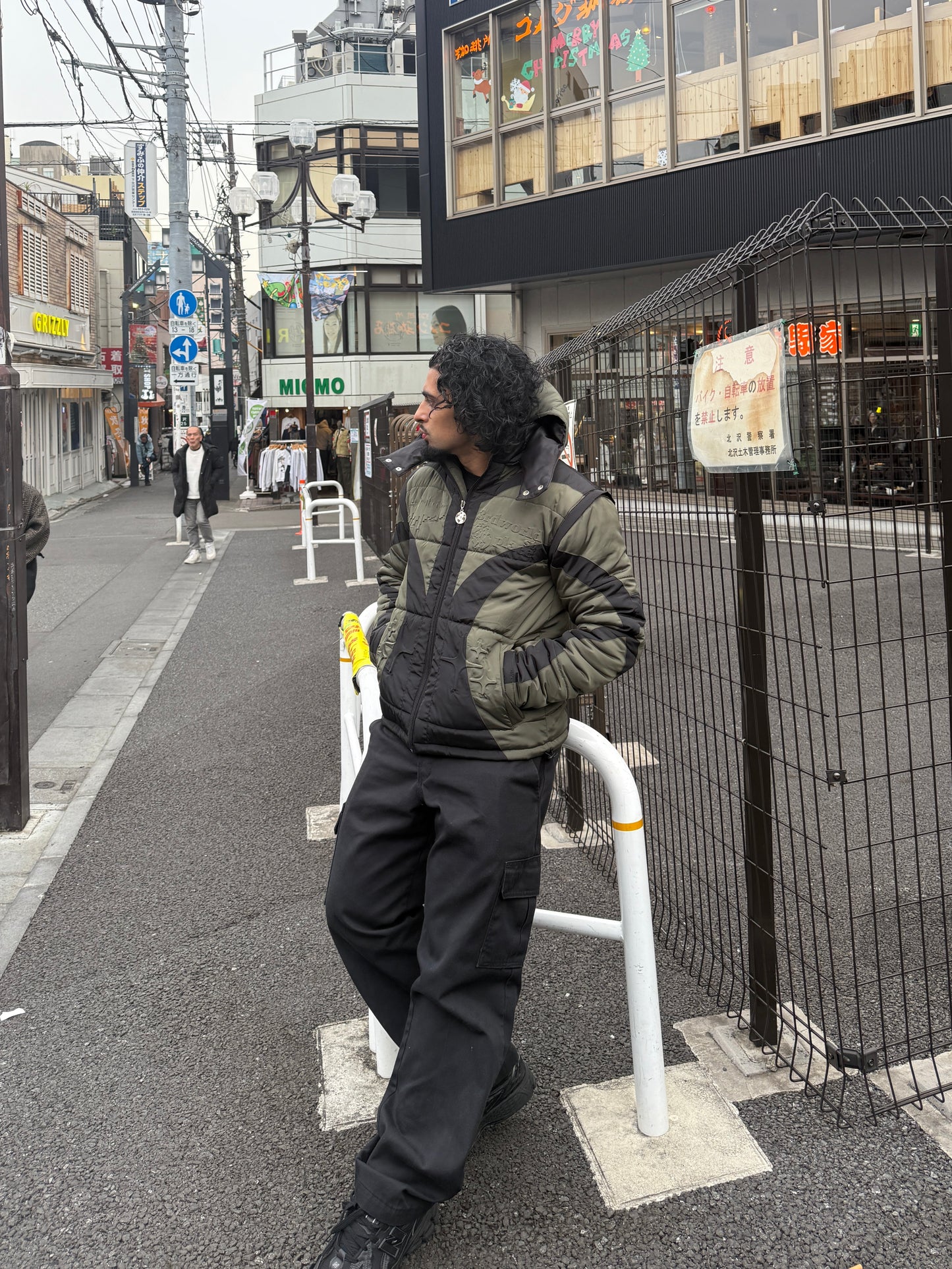 V2 PUFFER JACKET X VEST [MILITARY GREEN X BLACK]