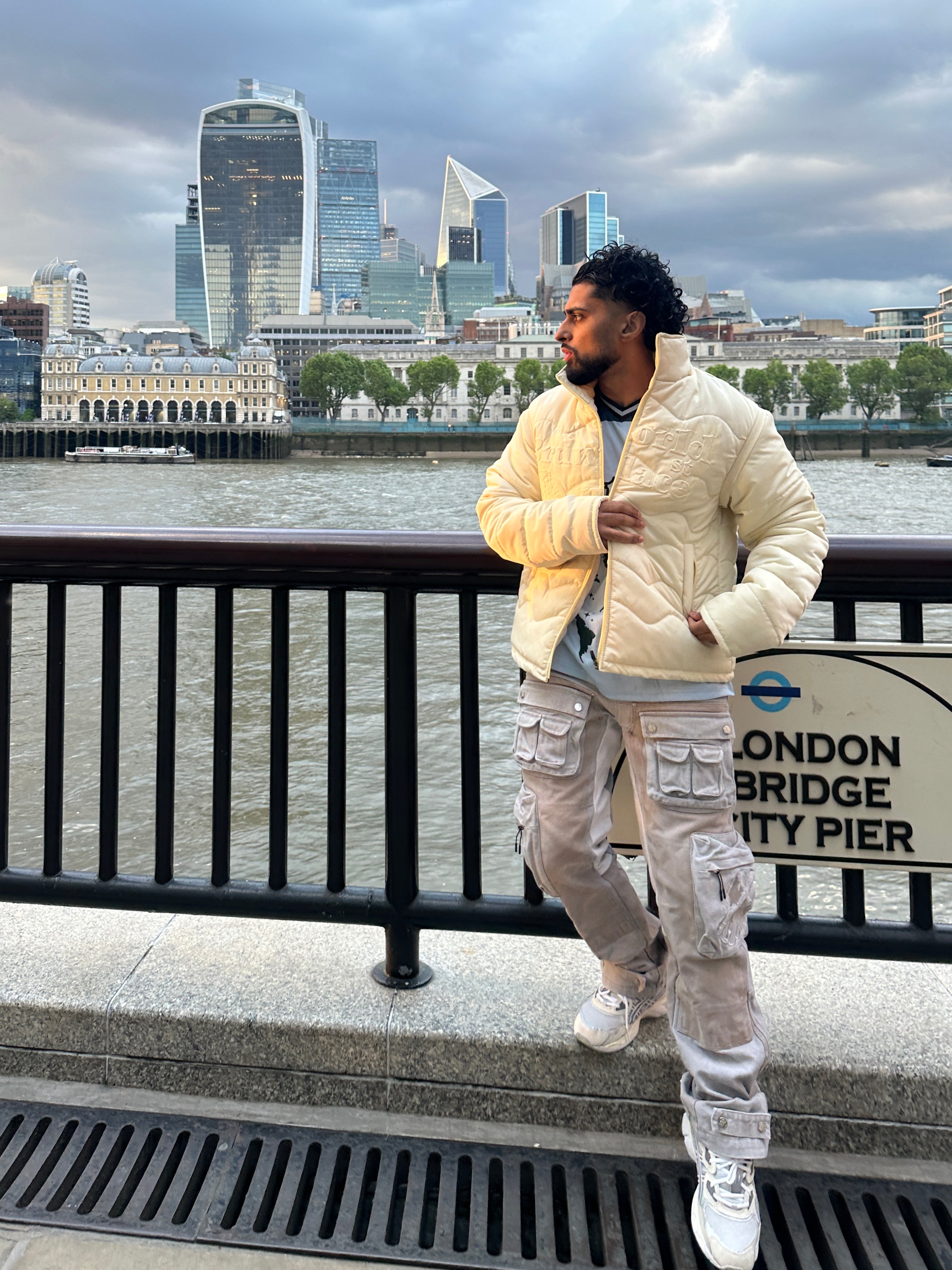 PUFFER JACKET X VEST [CREAM] – 3rdworld1stplace
