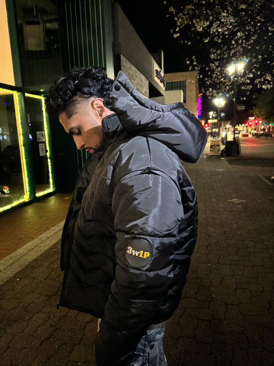 PUFFER JACKET X VEST [BLACK]