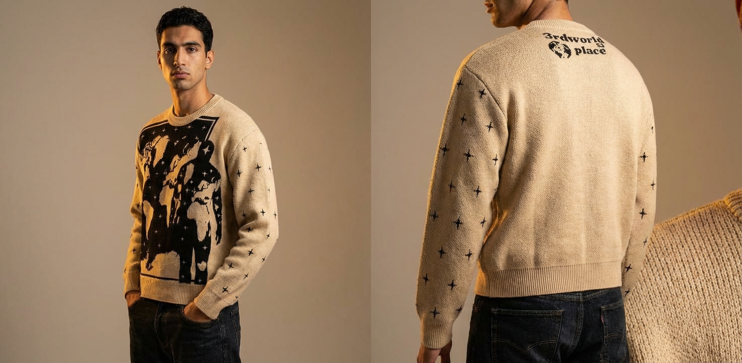 JACQUARD KNIT SWEATER